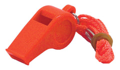Shoreline Marine Emergency Whistle in bright orange for quick signaling during boating and camping.