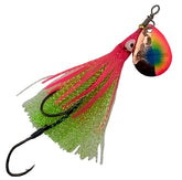 Shortbus Flashers squid skirt tinsel spinner UV, versatile lure for multi-species fishing on rivers and lakes