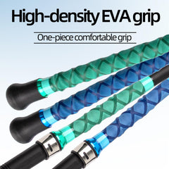 SHOUDE Surf Rod grip and reel seat demonstrating anti-corrosion and non-slip control.