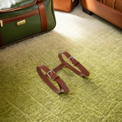 SHOWERORO PU leather strap is durable and lightweight for travel.