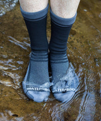 Showers Pass Cross Point Socks in action for cycling and trail running.