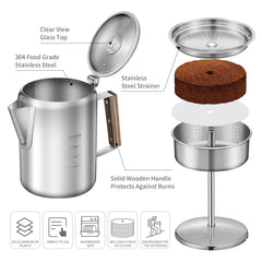 Shoxil 100-pack coffee filters ensure smoother brews during trips.