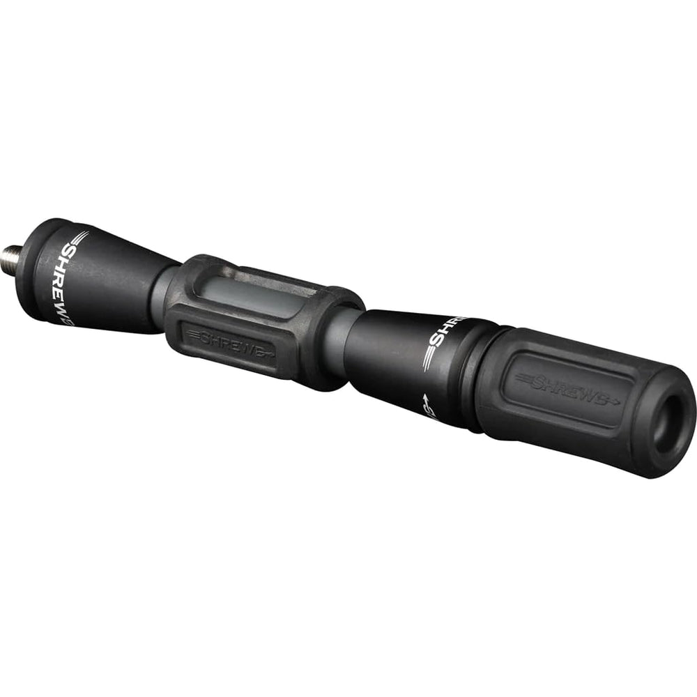 SHREWD ARCHERY Vantage stabilizer Forge Grey full assembly improves bow balance and stability.