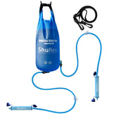 ShuRex gravity-fed water bag 12L ready for family outdoor hydration on trips.