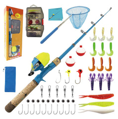 SHUDAROCAST kids fishing pole set with rod and reel