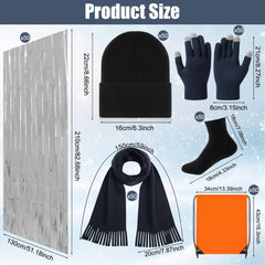 Shyyween knit beanie keeps head warm during donation drives and shelter stays.