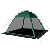Siebwin screen-tent 10x10 front view showing spacious bug-free gathering space