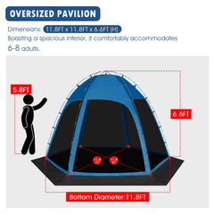 Siebwin screen tent spacious interior six eight people for family gatherings outdoors