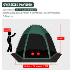 Siebwin upgraded mesh and Oxford fabric enhances durability and UV resistance.