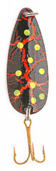 Sierra Spoon Lure Bleeding Black/Chartreuse Dot, 7/8-Ounce