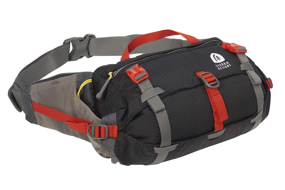 Sierra Designs Flex Lumbar Waist Pack main compartment for organized essentials.