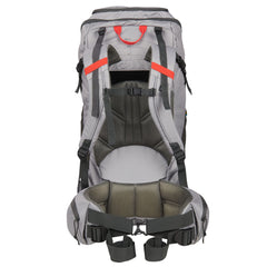 Sierra Designs Gigawatt 60L external mesh pockets enable easy gear stowage on trails.