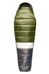 Sierra Designs Shut Eye 20 exterior shell resists moisture during camping.