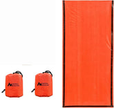 Sierra Madre Emergency Sleeping Bag two-pack in a backpack for on-the-go warmth.