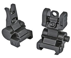 Sig Sauer Iron Sight Set flip-up on M1913 rail enables rapid target acquisition.