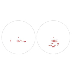 Sig Sauer KILO6K-HD Compact circle-reticle closeup enables precise range estimation.