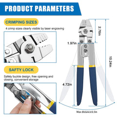 SILANON crimp sleeves kit with 430pcs enables versatile barrel crimps