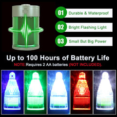 SILANON Deep Drop LED Fishing Light 4.7 inch blue color underwater lure