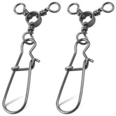Close up of SILANON 3 Way Swivel Snaps in stainless steel finish