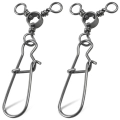 Close up of SILANON 3 Way Swivel Snaps in stainless steel finish