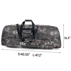 Silfrae compound bow case foam padding protects equipment from impacts on the move