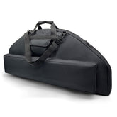 Silfrae compound bow case full view in black showing lightweight transport