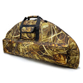 Silfrae compound bow case with soft padded interior protecting bow during transport