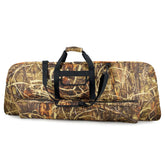 Silfrae compound bow case exterior view shows waterproof canvas protection for rugged field use