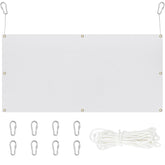 Silipull archery backstop netting white setup with secure installation for safe practice