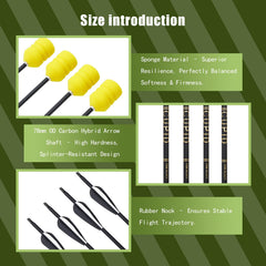 Silipull foam-tipped arrowhead assembly enables quick, tool-free setup.