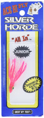 Silver Horde Junior Ace Hi Fly Glow Pink lure glistening under water surface