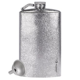 SILVERANT titanium flask-crystallized-finish shows rugged durability for backcountry use.