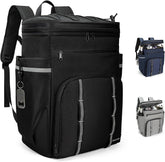 Simaixing backpack cooler interior shows 41L capacity for 45+ cans and ice, ideal for picnics.