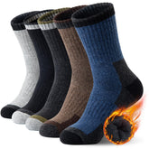 Simiya Merino Wool Socks 5-pack warmth keeps feet cozy on cold days.