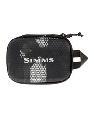 Simms Fish Whistle 2.0 in hex flo camo carbon with durable exterior for gear on water.