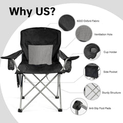 Simple Deluxe chair with side pocket stores sunscreen and small essentials.