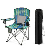 Simple Deluxe foldable camping chair with sturdy steel frame for durable outdoor seating.