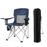 Simple Deluxe outdoor chair with cup holder for easy beverage access at the campsite.