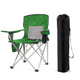 Simple Deluxe outdoor folding chair with anti-slip feet for stable seating on uneven ground.