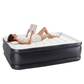 Simple Deluxe twin camping air mattress with built-in pump for quick inflation