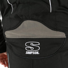 SIMPSON Helix Youth Suit back view highlights secure seam alignment