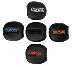 Simpson Racing 2021B blue door latch pads installed for DIY installation