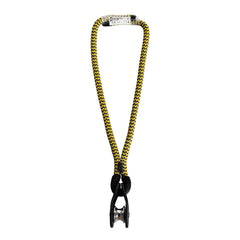 Singing Rock Bark Pulley Saver demonstrates smooth movement with the pulley sling in the canopy.