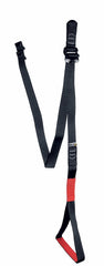 Singing Rock Footer Ascender Sling in black and red for efficient rope ascent