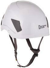 Singing Rock Flash Industry helmet, front view, enhances head protection on busy worksites.
