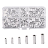 Aluminum single-barrel crimp sleeve 1.0mm - 50pcs