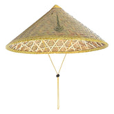 Close-up of Sinolmaibe rice hat woven with wear-resistant natural fibers