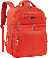 SINVICKO insulated cooler backpack front view showing roomy space for meals on the go