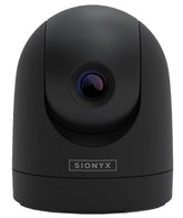 SiOnyx Nightwave camera on mount provides stable night surveillance for safer nighttime boating.