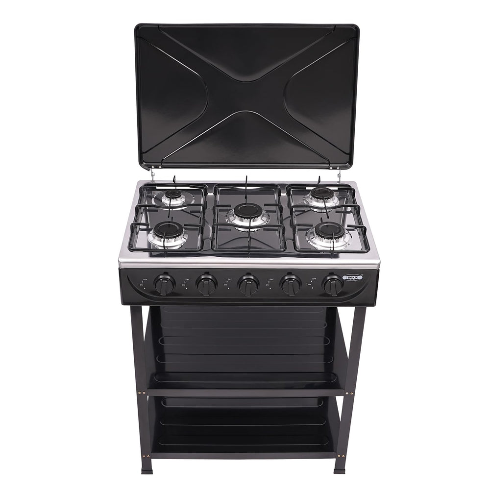 Sippyssy 5-burners stove top view showing spacious outdoor cooking space